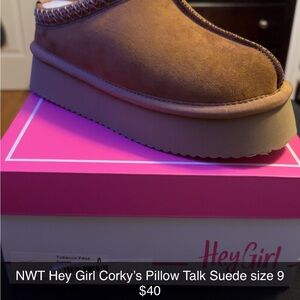 Corkys Brown Suede Slippers